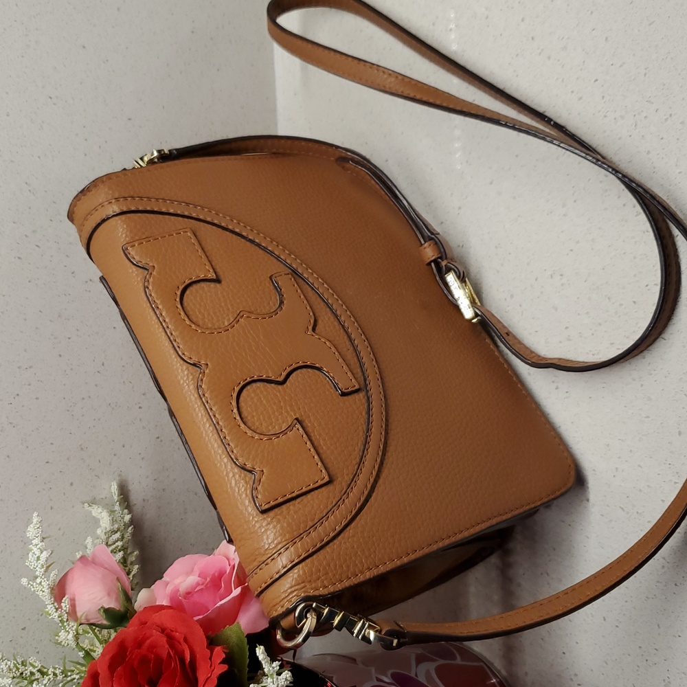 TORY BURCH Brown Leather Crossbody Bag - Picture 2 of 11